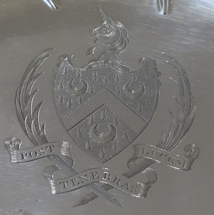 18th Century George III Antique Sterling Silver Cake Basket London 1771 Edward Aldridge - 11