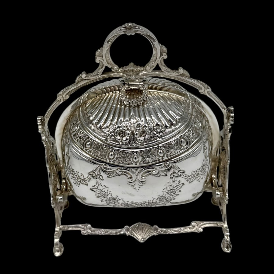 Mid 20th Century Italian Modern Silver Folding Biscuit Box circa 1960 - 4