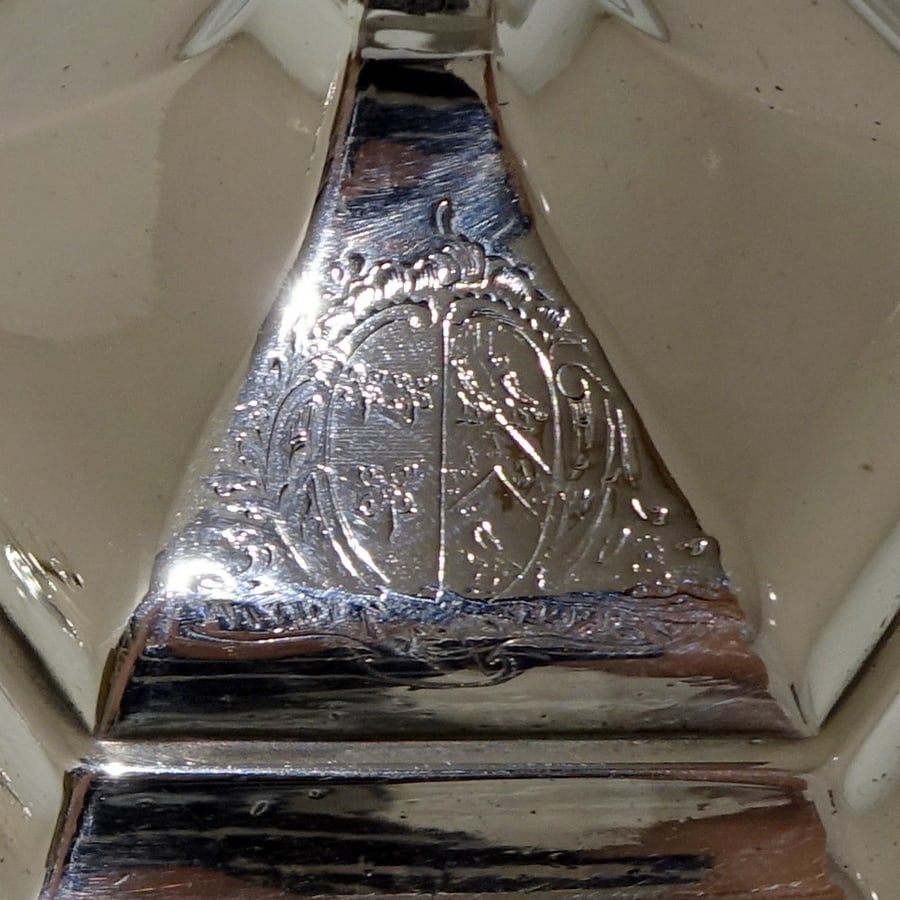 Early 18th Century Antique George I Britannia Silver Pair Hexagonal Candlesticks London 1717 Thomas - 8