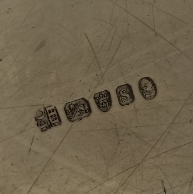19th Century George III Antique Sterling Silver Oval Tray London 1793 Thomas Hannam & John Crouch II - 9