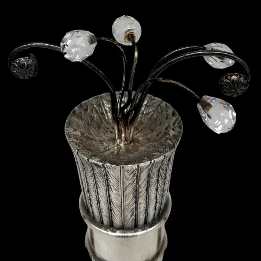 Early 20th Century Modern French Silver Pair Candelabra circa 1930 - 7