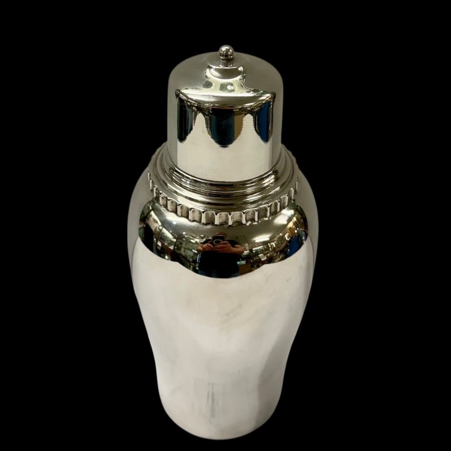 Early 20th Century Silver Danish Cocktail Shaker Circa 1930 - 2