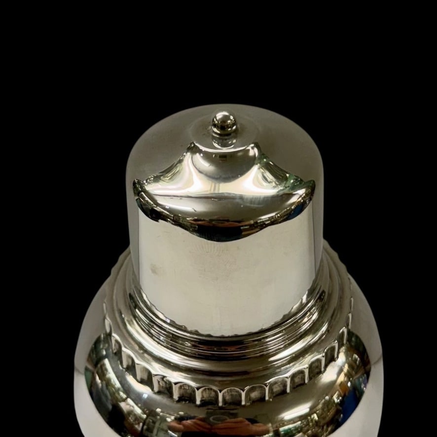 Early 20th Century Silver Danish Cocktail Shaker Circa 1930 - 4