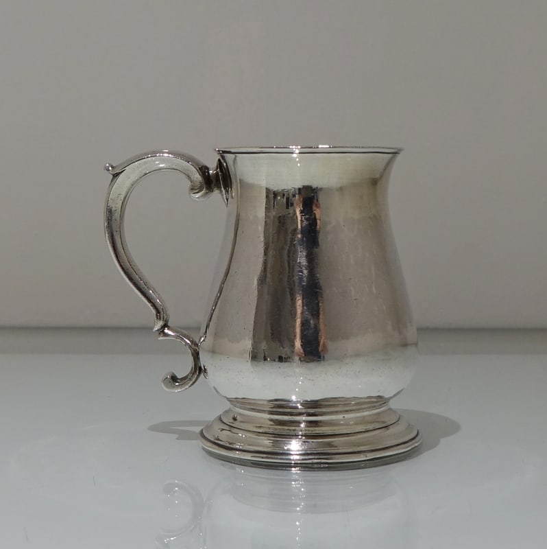 Mid 18th Century Antique George III Sterling Silver Half Pint Mug London 1769 Thomas Moore II (1 of 8)