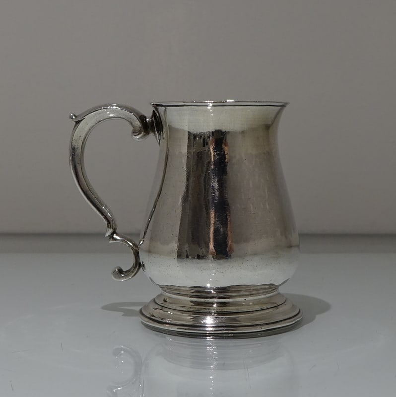 Mid 18th Century Antique George III Sterling Silver Half Pint Mug London 1769 Thomas Moore II - 2