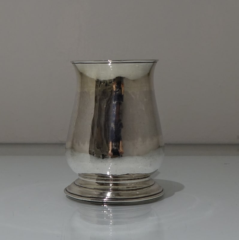 Mid 18th Century Antique George III Sterling Silver Half Pint Mug London 1769 Thomas Moore II - 4