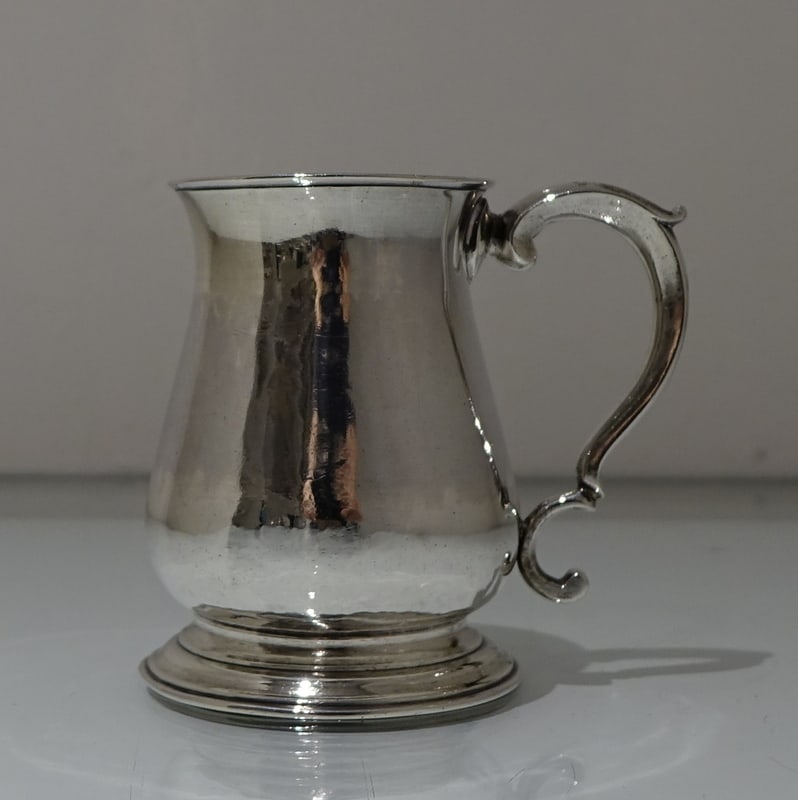 Mid 18th Century Antique George III Sterling Silver Half Pint Mug London 1769 Thomas Moore II - 5