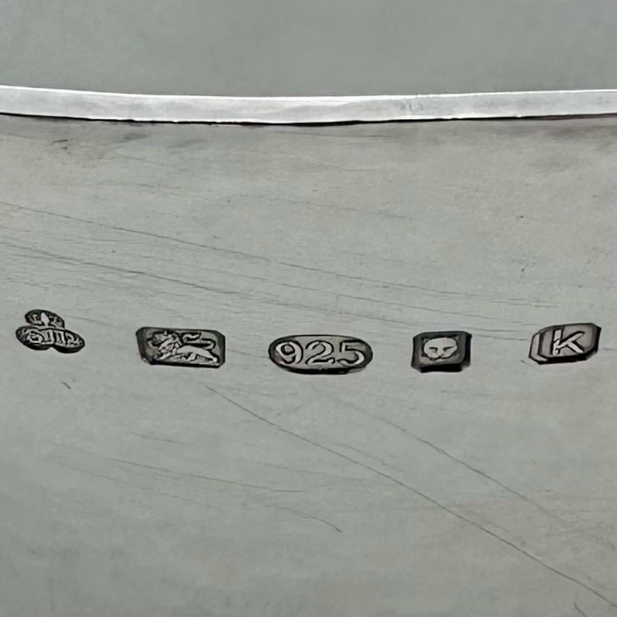 Modern Sterling Silver Cutlery Tray London 2009 S J Phillips - 6