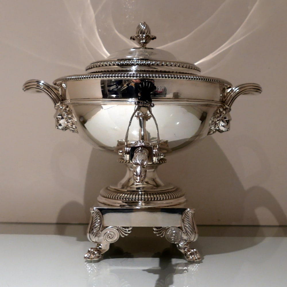 Early 19th Century Antique George III Sterling Silver Tea Urn London 1813 Paul Storr - 3