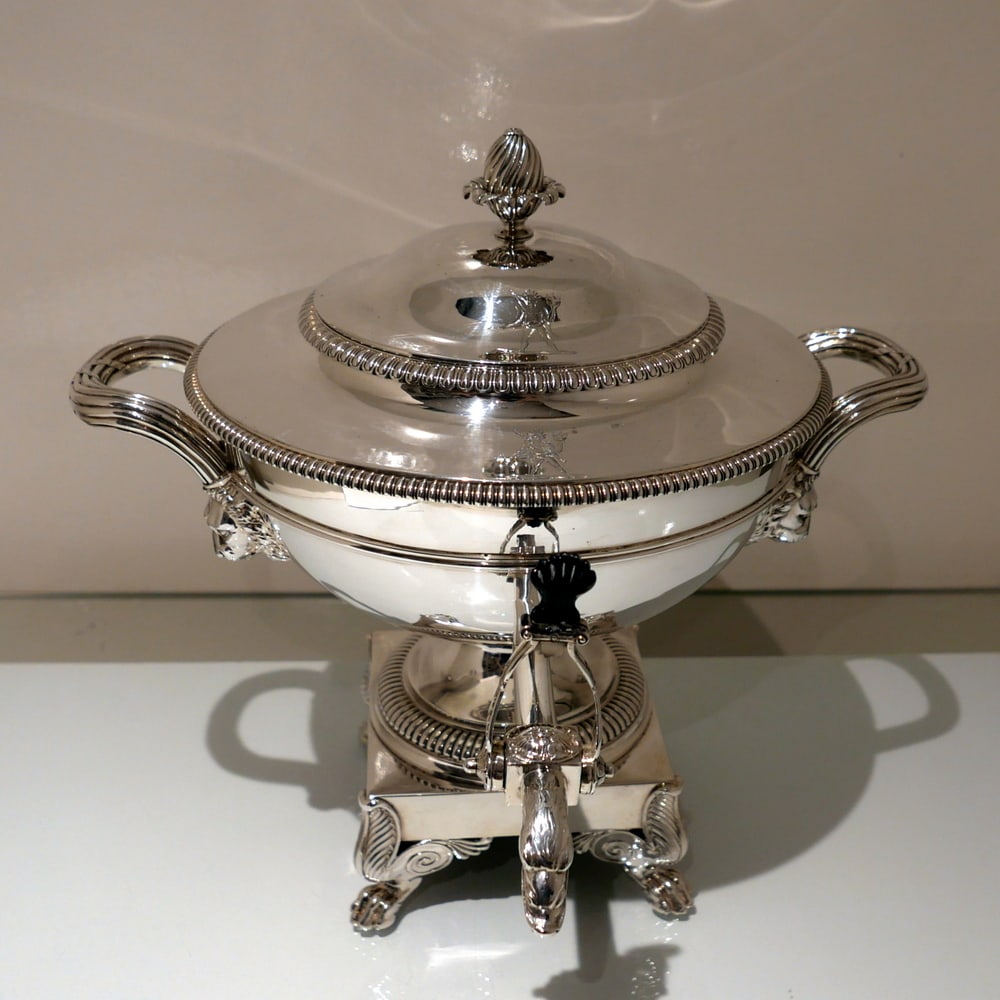 Early 19th Century Antique George III Sterling Silver Tea Urn London 1813 Paul Storr - 4