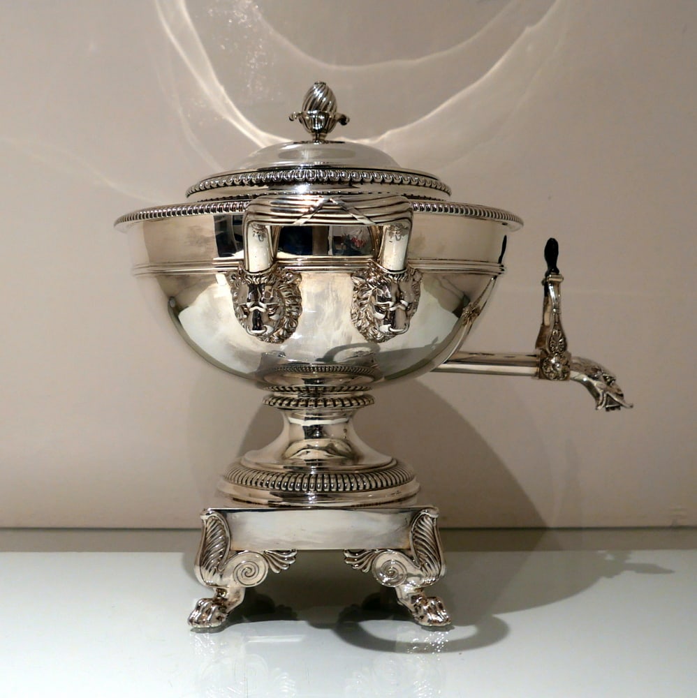Early 19th Century Antique George III Sterling Silver Tea Urn London 1813 Paul Storr - 6