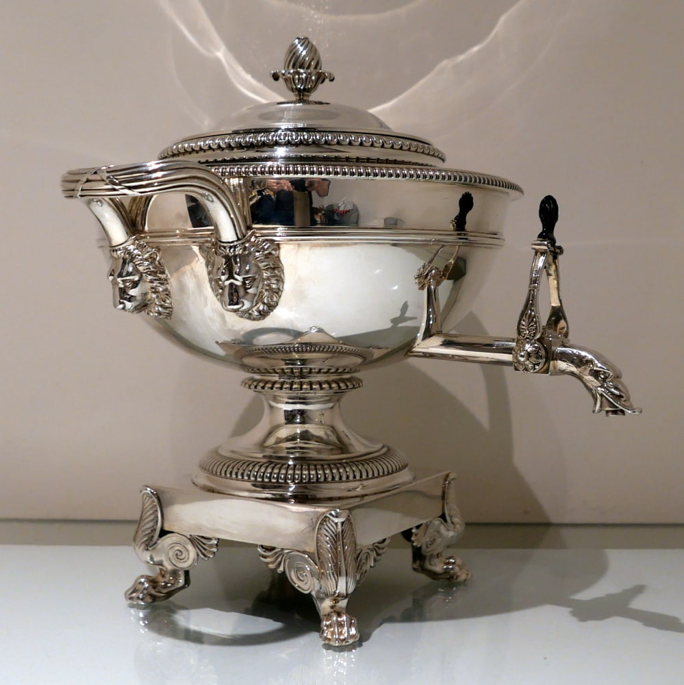 Early 19th Century Antique George III Sterling Silver Tea Urn London 1813 Paul Storr - 7