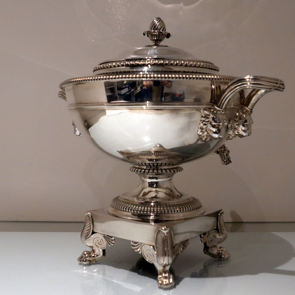 Early 19th Century Antique George III Sterling Silver Tea Urn London 1813 Paul Storr - 8