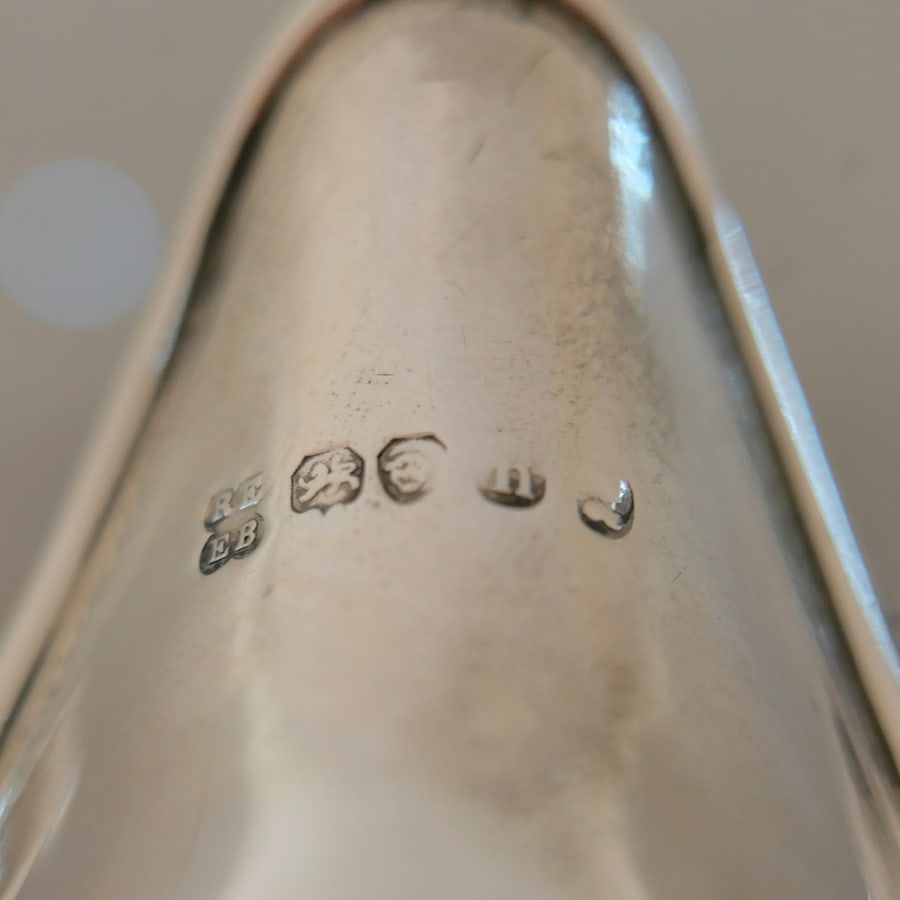 Early 19th Century Antique George IV Sterling Silver Pap Boat London 1829 Rebecca Emes & Edward - 7