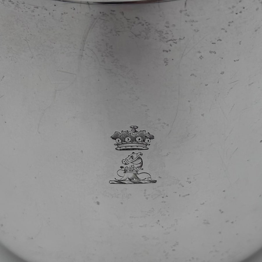 Early 19th Century Antique George III Silver Brandy Pan & Cover London 1817 Rebecca Emes & Edward - 8