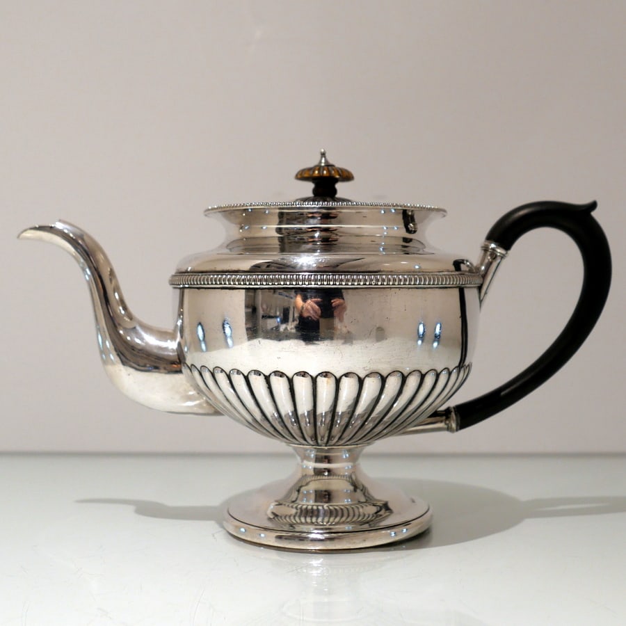Early 19th Century Antique George III Old Sheffield Plate Four Piece Teaset Circa 1815 Matthew - 5