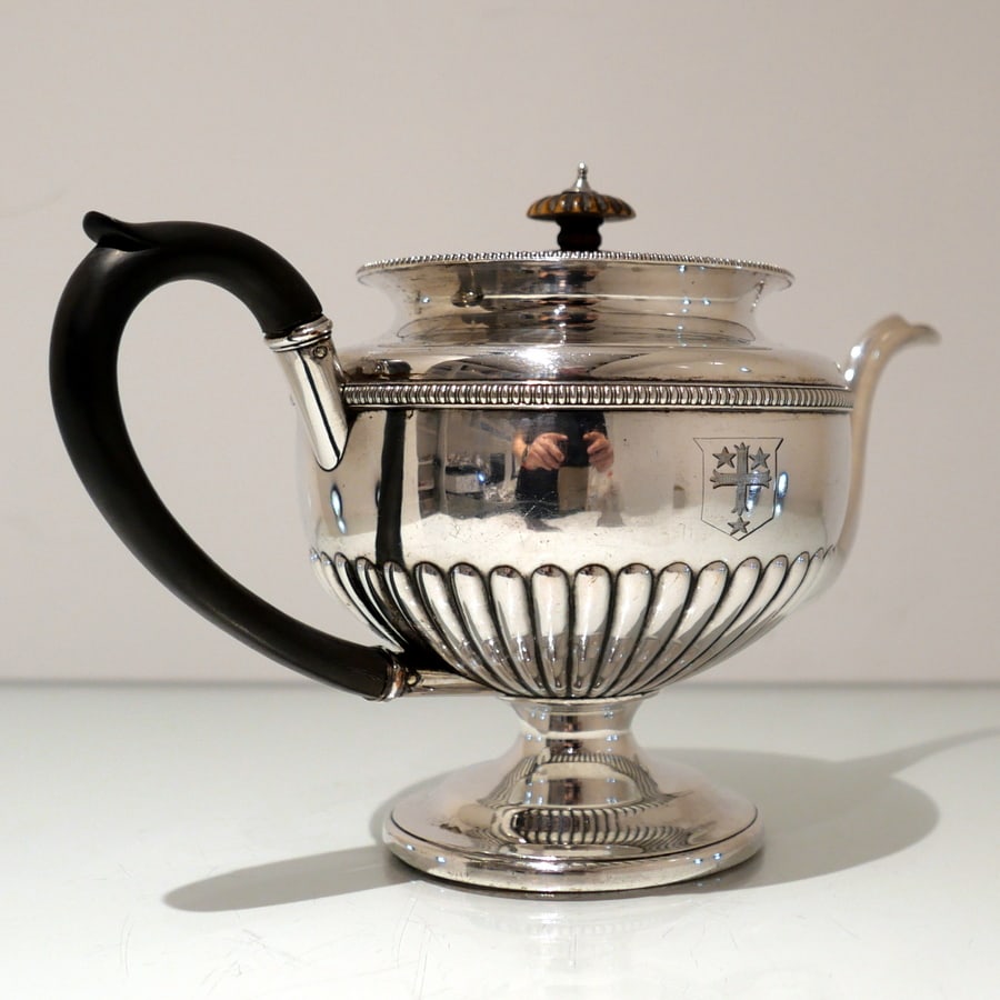 Early 19th Century Antique George III Old Sheffield Plate Four Piece Teaset Circa 1815 Matthew - 6