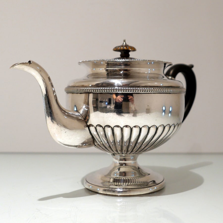 Early 19th Century Antique George III Old Sheffield Plate Four Piece Teaset Circa 1815 Matthew - 7