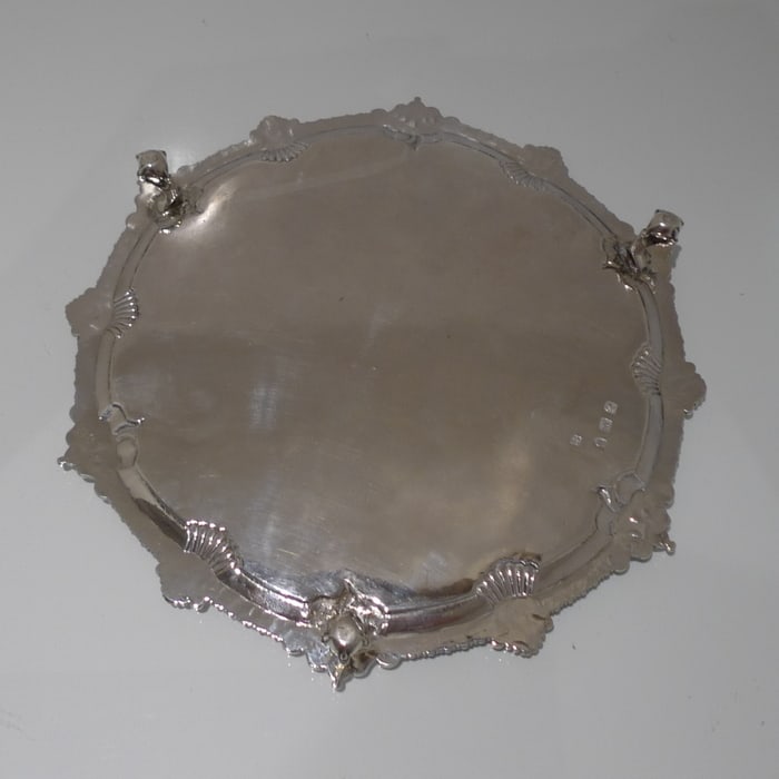 Early 18th Century Antique George III Sterling Silver Salver London 1766 Thomas Hannan & John Crouch - 7