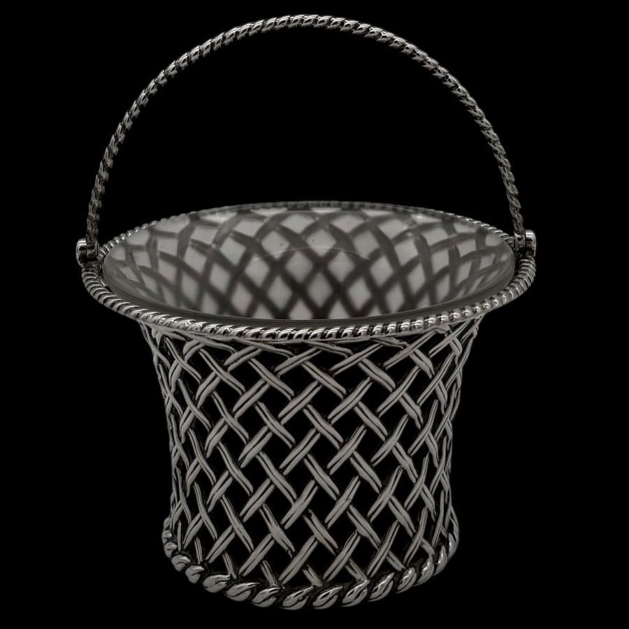 Mid 19th Century Antique Victorian Silver Sugar Basket Sheffield 1851 Henry Wilkinson & Co (1 of 6)