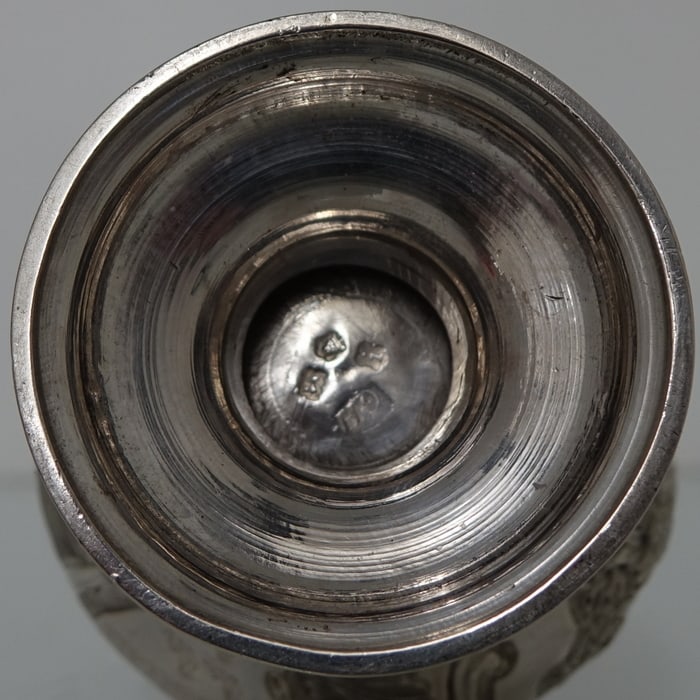 Antique Mid 18th Century George II Sterling Silver Warwick Cruet London 1744 George Hindmarsh - 13