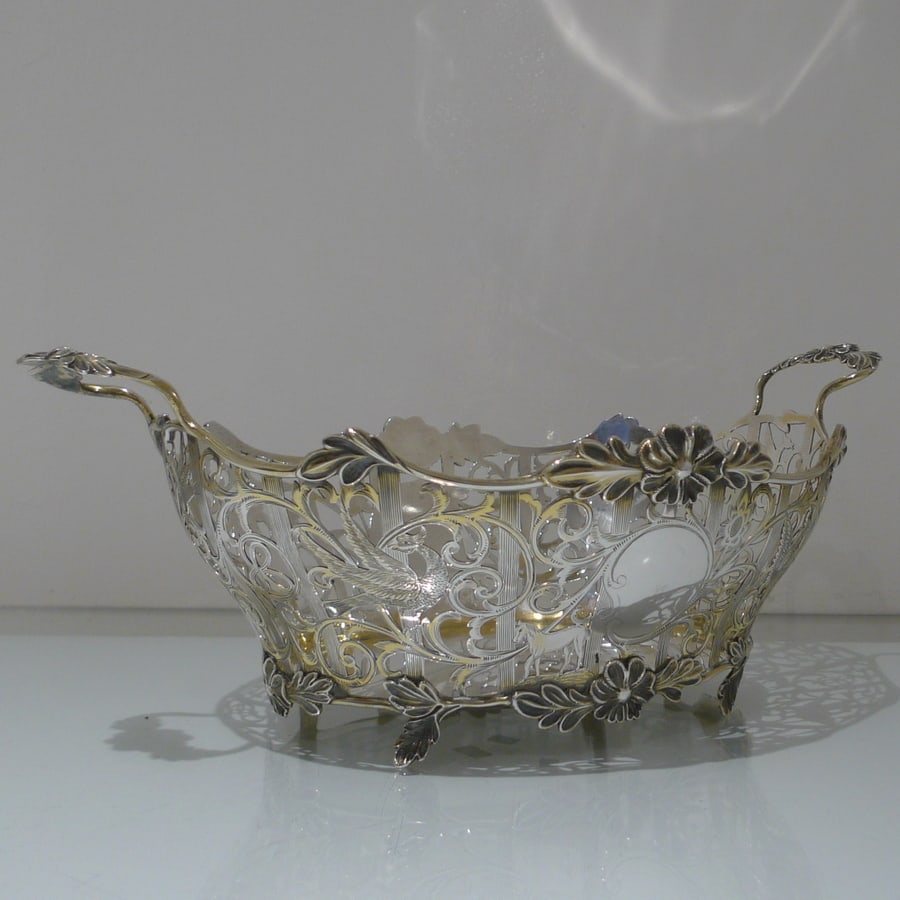 Early 20th Century Edwardian Sterling Silver Suite Three Dishes London 1908/09 David & George - 10
