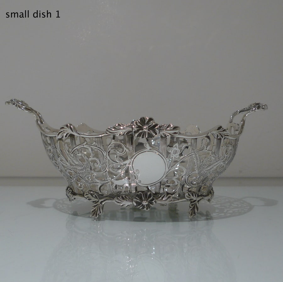 Early 20th Century Edwardian Sterling Silver Suite Three Dishes London 1908/09 David & George - 12
