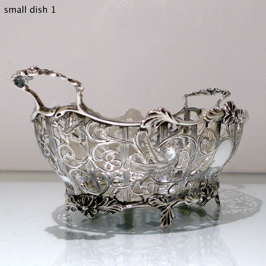 Early 20th Century Edwardian Sterling Silver Suite Three Dishes London 1908/09 David & George - 13