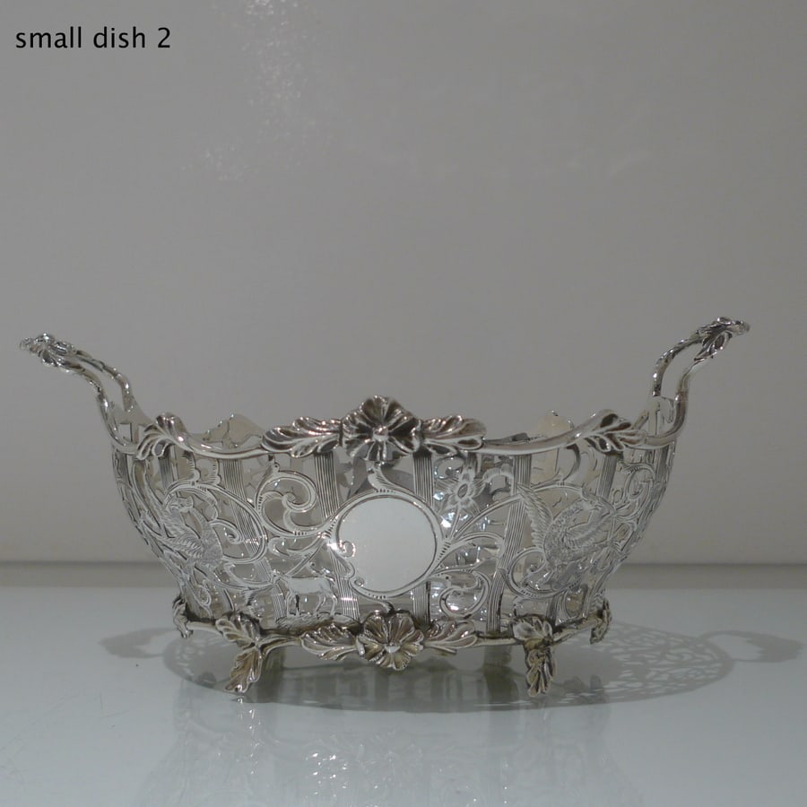 Early 20th Century Edwardian Sterling Silver Suite Three Dishes London 1908/09 David & George - 15