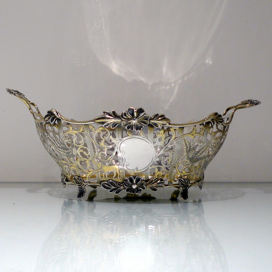 Early 20th Century Edwardian Sterling Silver Suite Three Dishes London 1908/09 David & George - 3