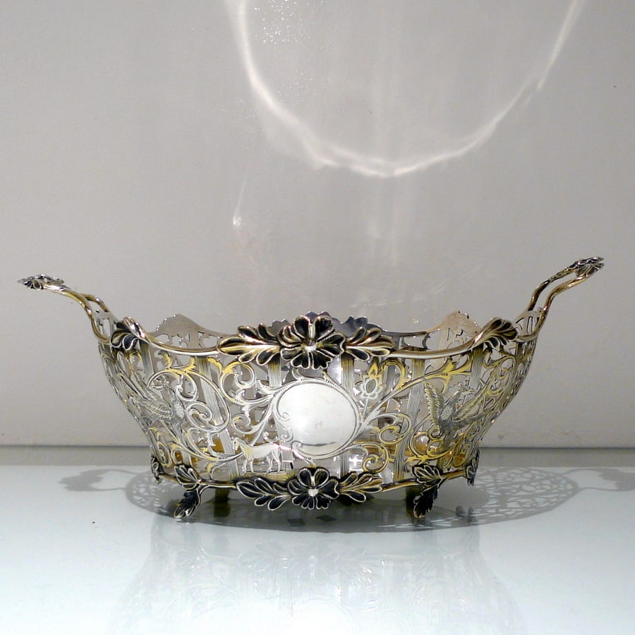 Early 20th Century Edwardian Sterling Silver Suite Three Dishes London 1908/09 David & George - 6
