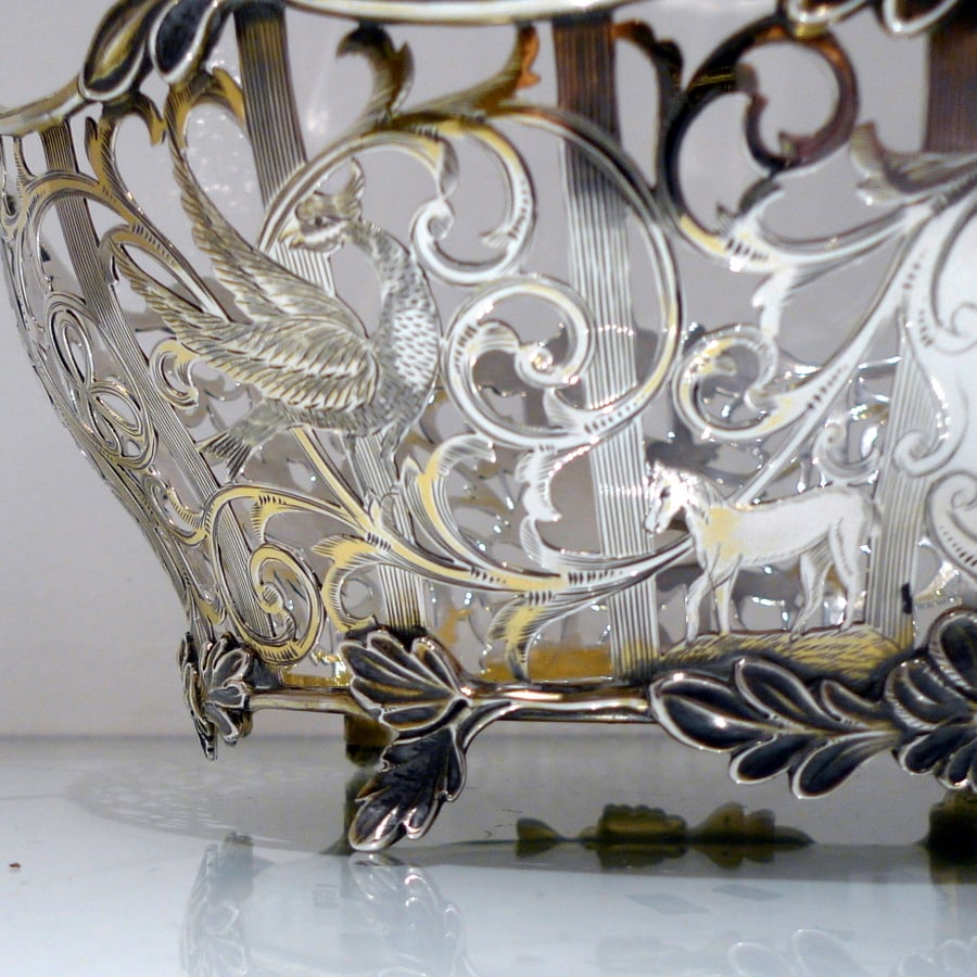 Early 20th Century Edwardian Sterling Silver Suite Three Dishes London 1908/09 David & George - 7