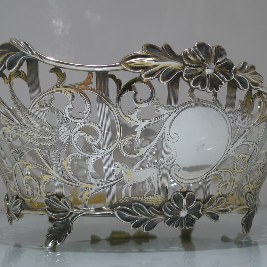Early 20th Century Edwardian Sterling Silver Suite Three Dishes London 1908/09 David & George - 9