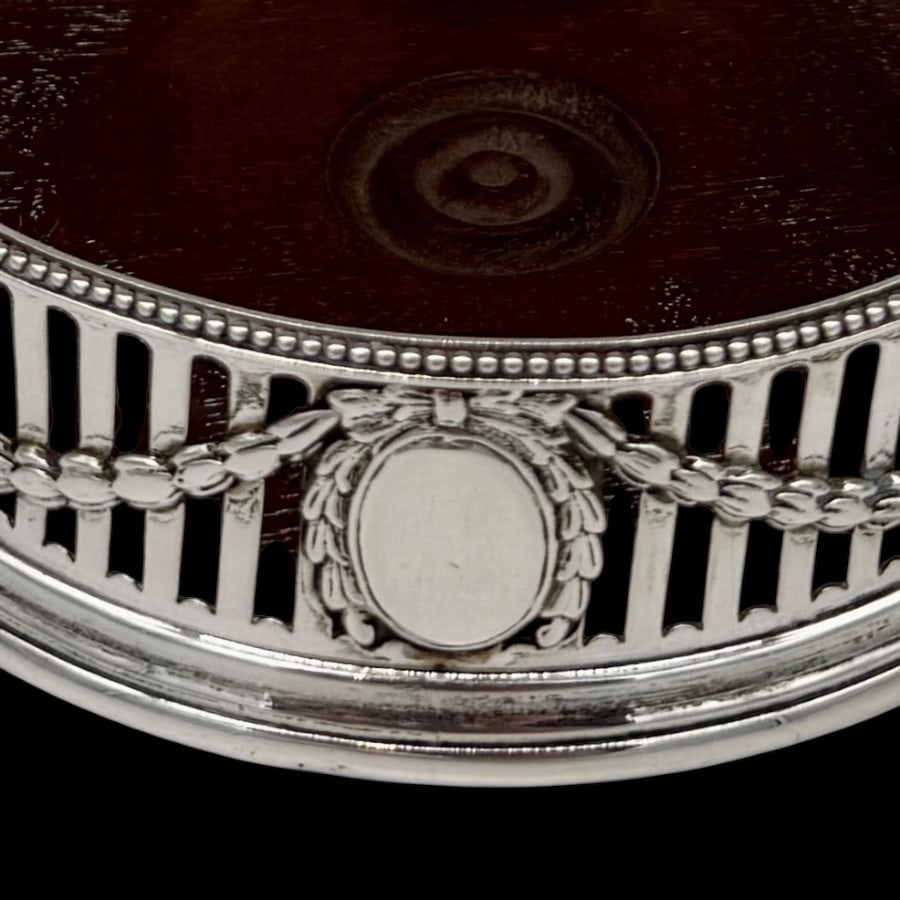 18th Century Antique George III Silver Pair Wine Coasters London 1776 Robert Hennell - 6
