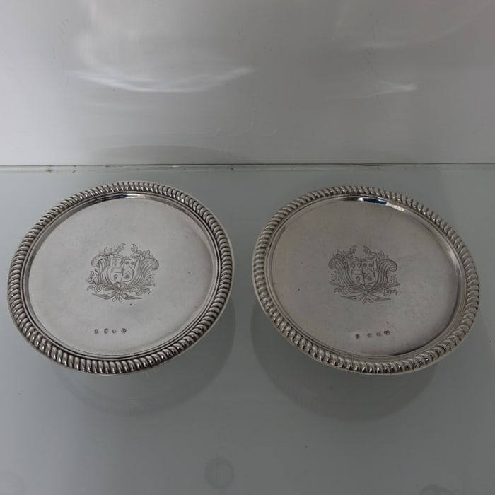 George I Silver Pair of Tazzas London 1716 Thomas Parr I: Title:George I Silver Pair of Tazzas London 1716 Thomas Parr I Description:Description A very elegant and highly collectable pair of early 18th century Britannia standard silver tazzas. The tazzas sit