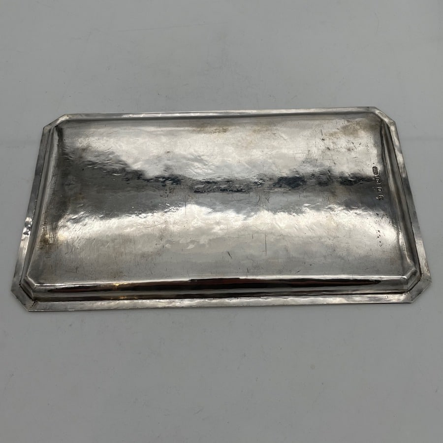 Mid 20th Century Modern Sterling Silver Drinks Tray London 1949 Frederick Newland Smith - 5