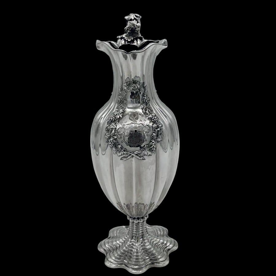 Early 19th Century Antique George IV Silver Wine Jug London 1829 Charles Fox - 2