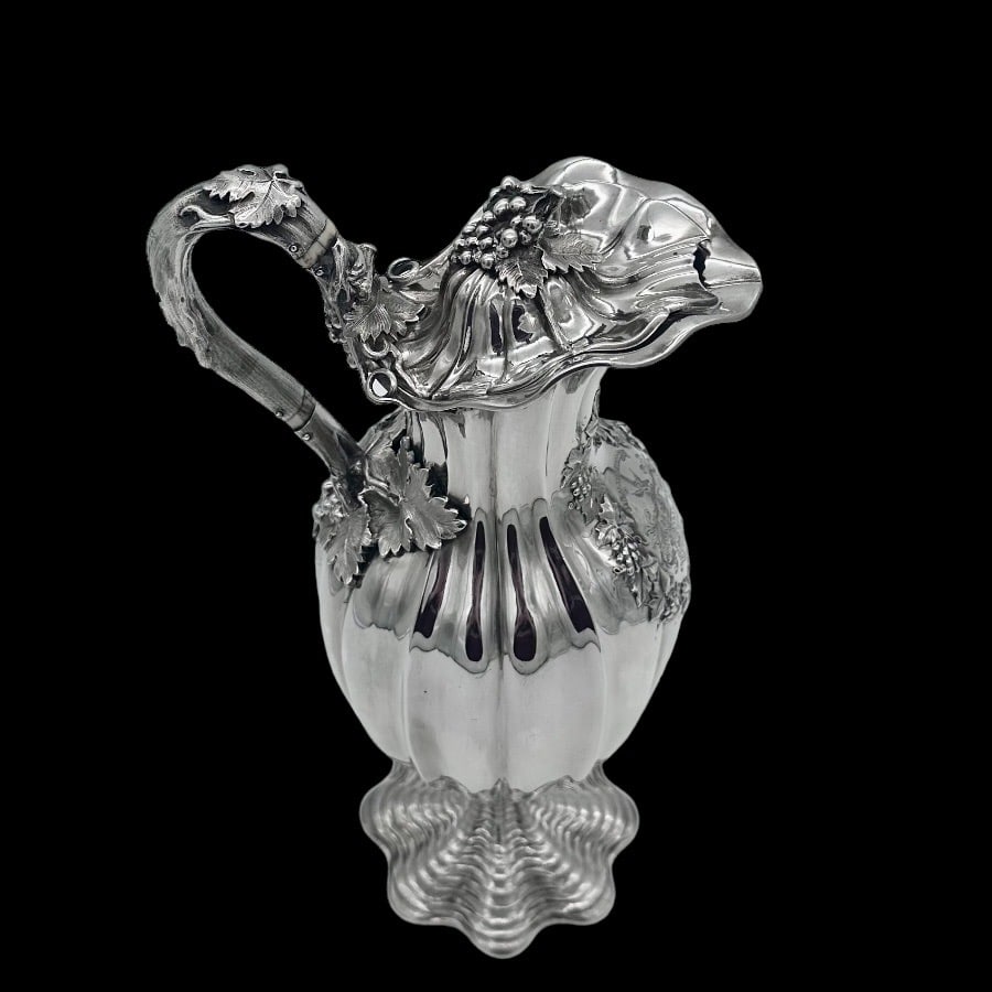Early 19th Century Antique George IV Silver Wine Jug London 1829 Charles Fox - 5