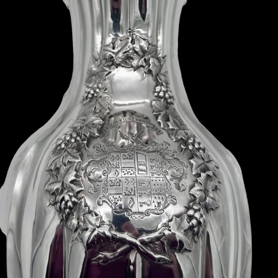 Early 19th Century Antique George IV Silver Wine Jug London 1829 Charles Fox - 7