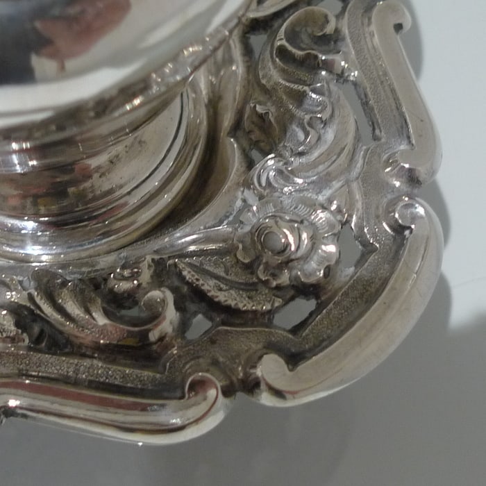 Mid 19th Century Portuguese Silver Inkstand Circa 1850 Lisbon (maker IFBA) - 4