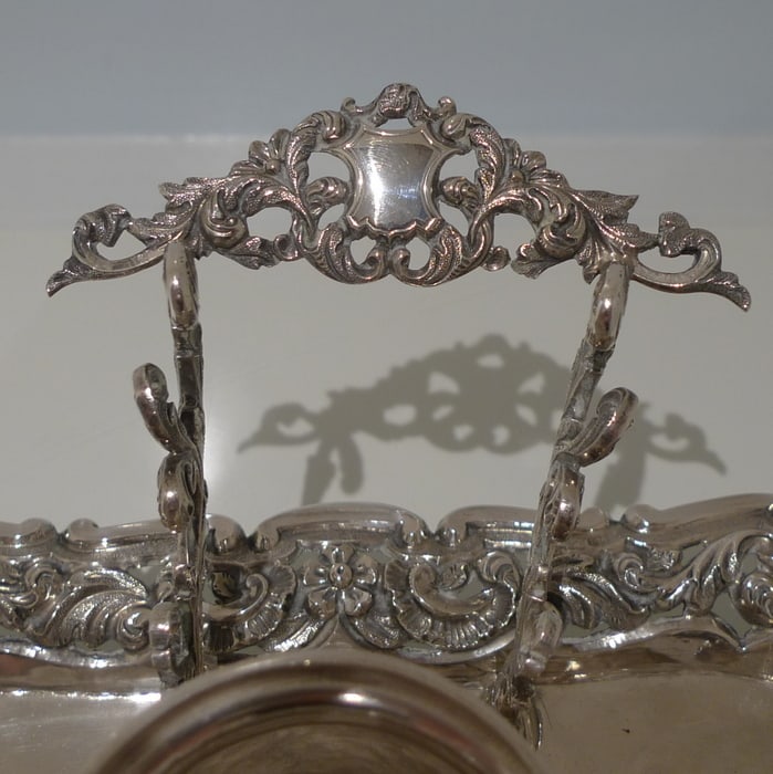 Mid 19th Century Portuguese Silver Inkstand Circa 1850 Lisbon (maker IFBA) - 5