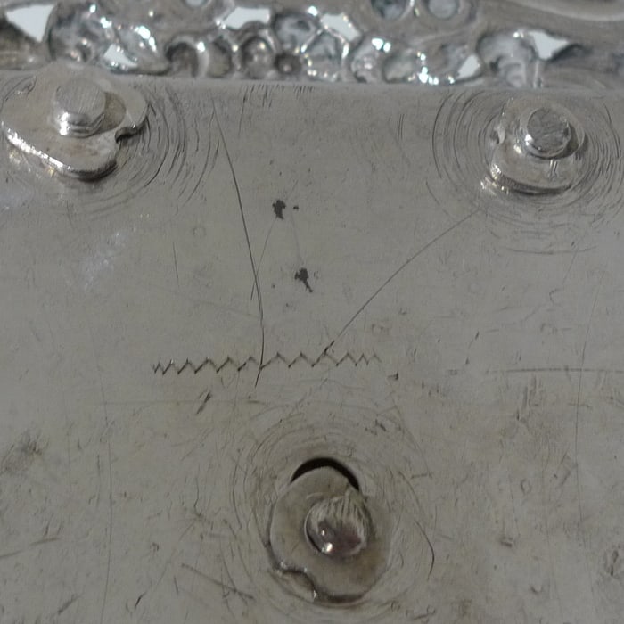 Mid 19th Century Portuguese Silver Inkstand Circa 1850 Lisbon (maker IFBA) - 9