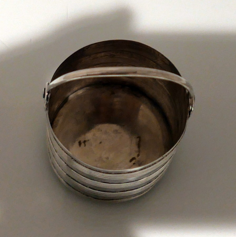 Early 18th Century Antique George II Sterling Silver Cream Pail London 1733 Ayme Videau - 3