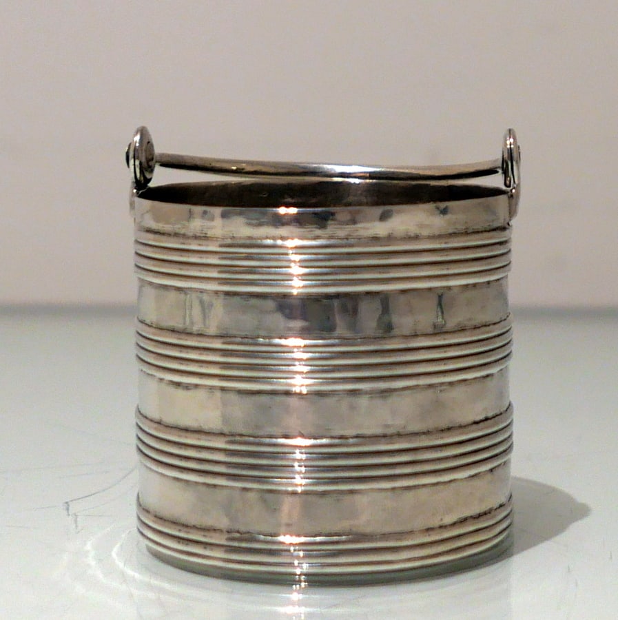 Early 18th Century Antique George II Sterling Silver Cream Pail London 1733 Ayme Videau - 5