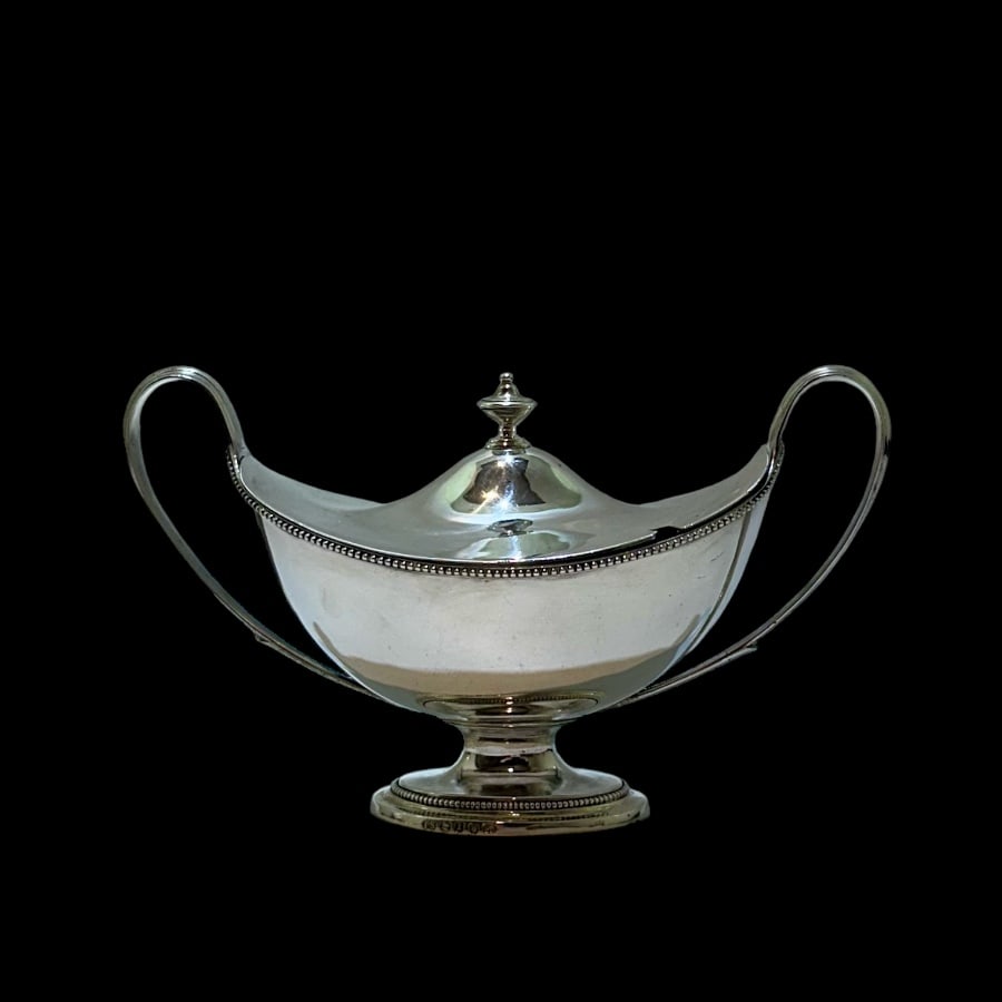 18th Century Antique George III Pair Silver Sauce Tureens London 1786 John Scofield - 5