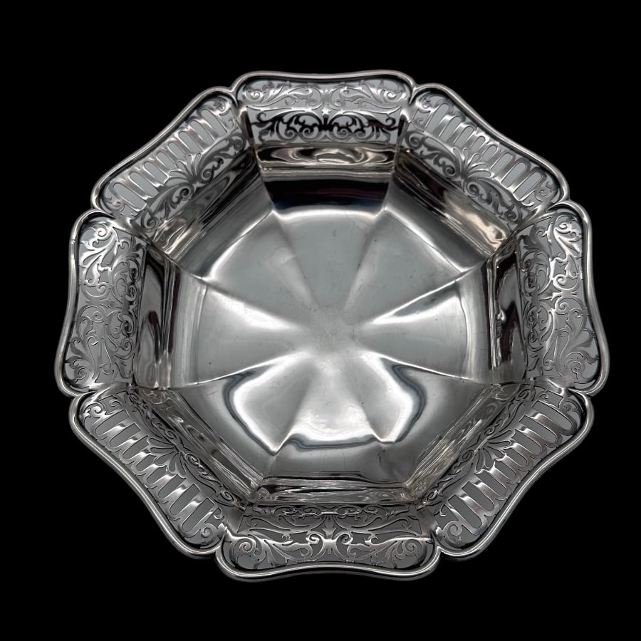 Early 20th Century Antique Edwardian Sterling Silver Epergne Sheffield 1905 James Dixon & Sons - 6