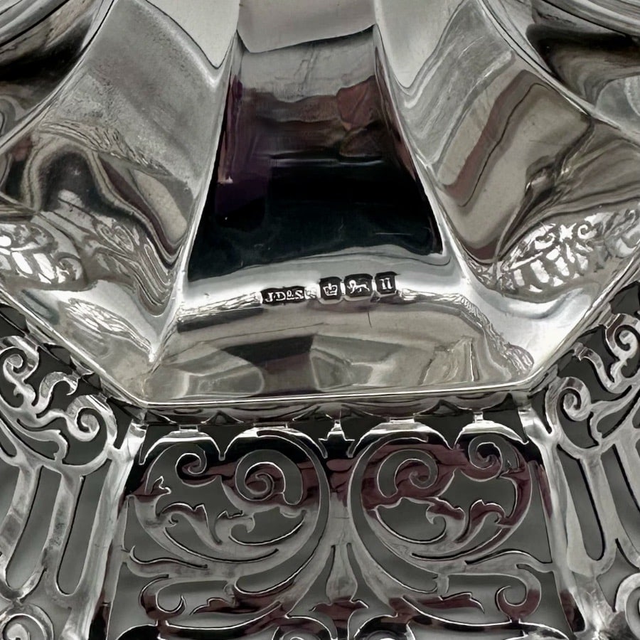 Early 20th Century Antique Edwardian Sterling Silver Epergne Sheffield 1905 James Dixon & Sons - 7