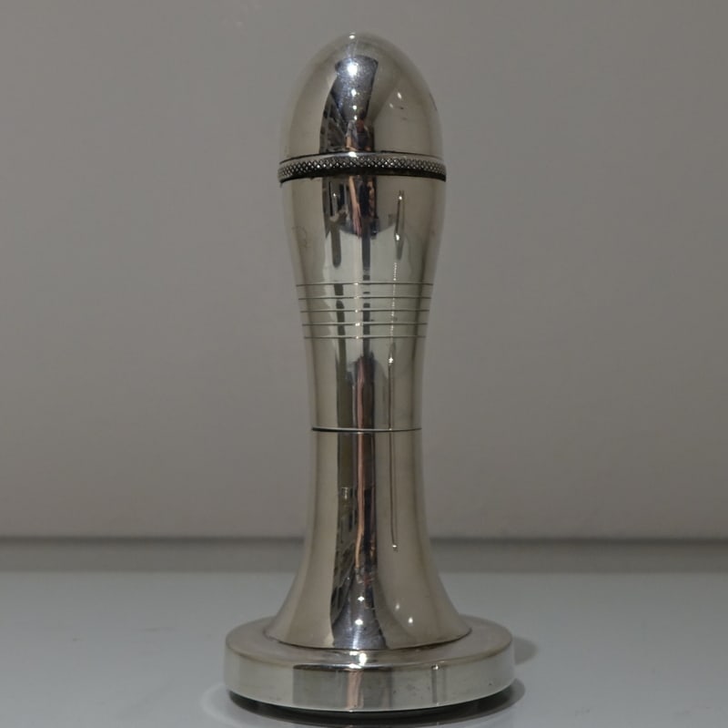 Early 20th Century George V Silver-Plate Bell Formed Cocktail Shaker Circa 1935 Asprey & Co - 10