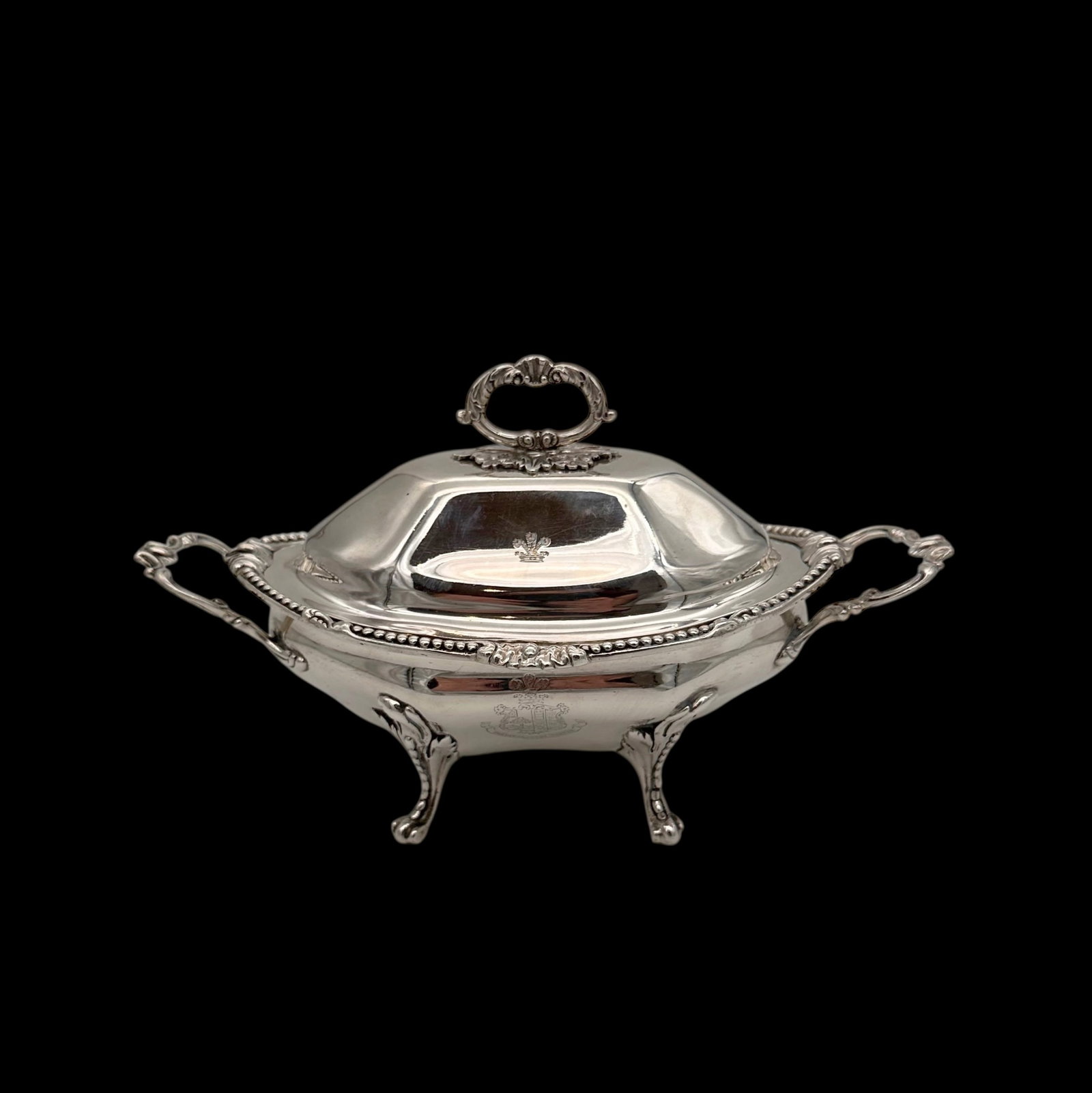 Early 19th Century Antique George IV Silver Pair Sauce Tureens London 1823 William Stroud - 5