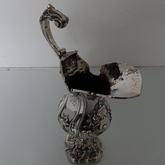 18th Antique Century Silver Portuguese Jug Circa 1760 Porto Maker GS - 10
